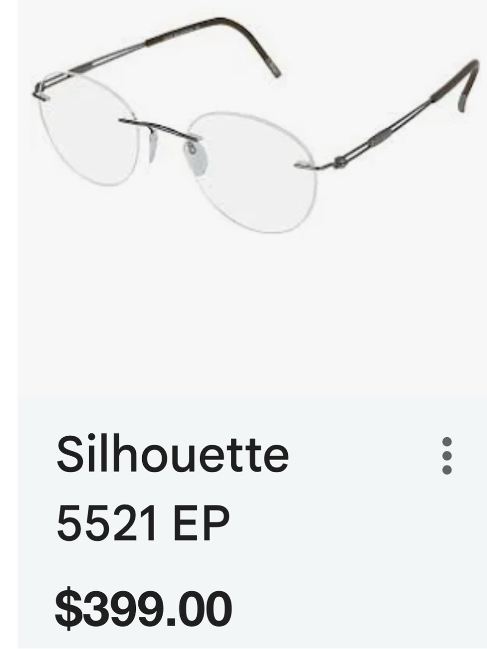 Silhouette Titanium Rimless Eyeglass Frames